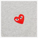 CommE of the Garcons Play Red Multi Heart Switshirt Gray