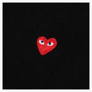 Comme Des Garcons Play Small Red Heart L/s T-shirt Black