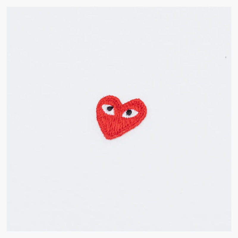 CommE of the Garcons Play Small Red Heart L/S Camiseta White White