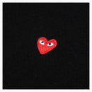 CommE of the Garcons Play Small Red Heart Camise Black