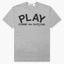 Comme Des Garcons Play Text T-shirt Grey