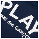 CommE of the Garcons Play Text Camiseta Navy