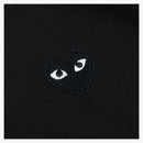 CommE of the Garcons Play Women's Big Black Heart Zip Up Hoodie Black
