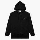 CommE of the Garcons Play Women's Big Black Heart Zip Up Hoodie Black
