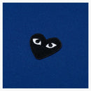 CommE of the Garcons Play Women's Big Black Heart Zip Up Hoodie Navy