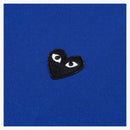 CommE of the Garcons Play Women's Big Black Heart Zip Up Sweatshirt Navy