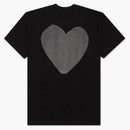 CommE of the Garcons Play Women's Black Heart Camiseta Negro