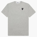 CommE of the Garcons Play Women's Black Stacked Heart Camiseta Gris