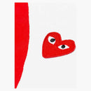 Comme of the Garcons Play Camiseta de corazón de camuflaje de camuflaje para mujeres White White