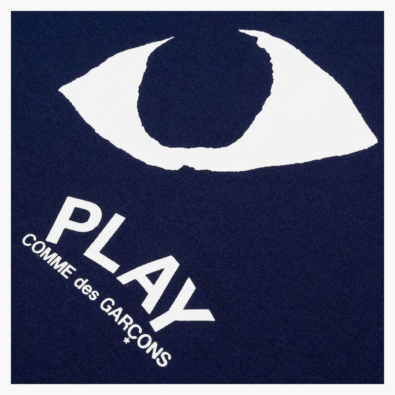CommE of the Garcons Play Women's Eyes Logotipo Camiseta Navy