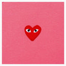 CommE of the Garcons Play Women's Pastelle Red Emblem Camiseta Pink
