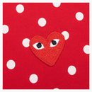 CommE of the Garcons Play Women's Polka Lunka L/S Camiseta Red