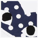 Comme of the Garcons Play Women's Polka Lowt Navy Half Heart Camiseta Blanca