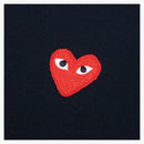 CommE of the Garcons Play Women's Red Emblem Polo Navy