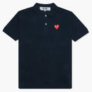 CommE of the Garcons Play Women's Red Emblem Polo Navy