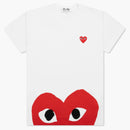 Camiseta de Heart Heart White White de Comme of the Garcons Play White White