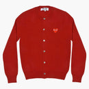 CommE of the Garcons Play Séter de cárdigan de punto rojo de Heart Women Red