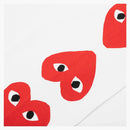 CommE of the Garcons Play Women's Red Multi Heart L/S Camiseta blanca