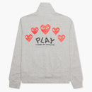 CommE of the Garcons Play Women's Red Multi Heart Switshirt Gray