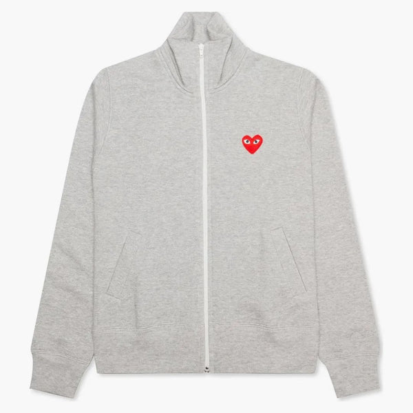 CommE of the Garcons Play Women's Red Multi Heart Switshirt Gray