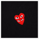 CommE of the Garcons Play Women's Red Heart Camiseta Black