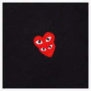 CommE of the Garcons Play Women's Red Heart Red Heart Zip Up Hoodie Black