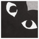 Comme of the Garcons Play Women's Small Text T-Shirt Gray