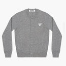 CommE of the Garcons Play Fomen White White Heart Cardigan Cardigan Gray