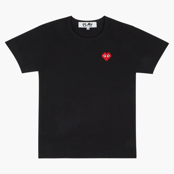 Comme of the Garcons Play x Invader tričko černé