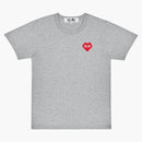 Comme of the Garcons Play X Invader T-Shirt Top Gray