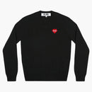 CommE of the Garcons Play x Invader v Neck Sweater Negro