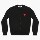 Comme of the Garcons Play X Invader Women's Cardigan Black