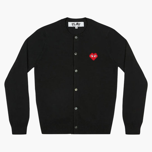 Comme Des Garcons Play X Invader Women's Cardigan Black