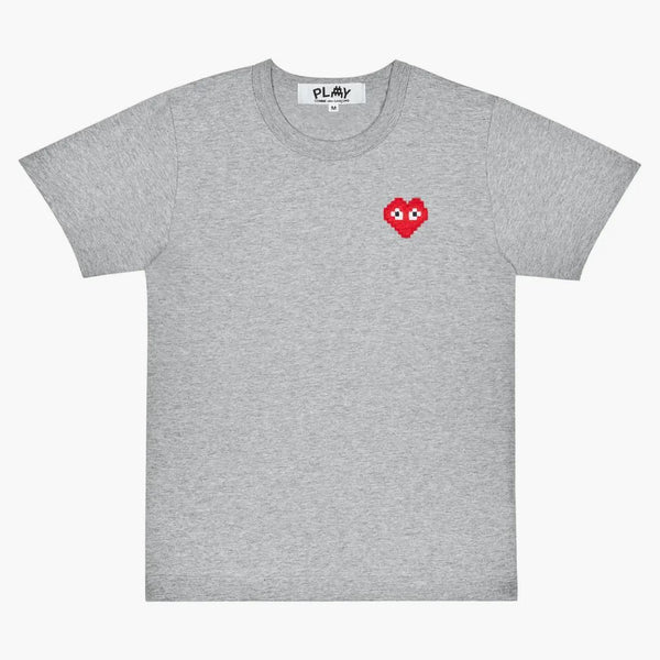 Comme of the Garcons hraje x Invader Dámské tričko Top Grey