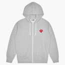 CommE of the Garcons Play X Invader Women's Zip Up Hoodie Top Grey
