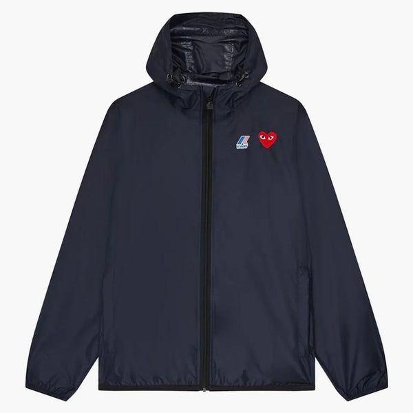 Comme Des Garcons Play X K-way Claude Full-zip Jacket Navy