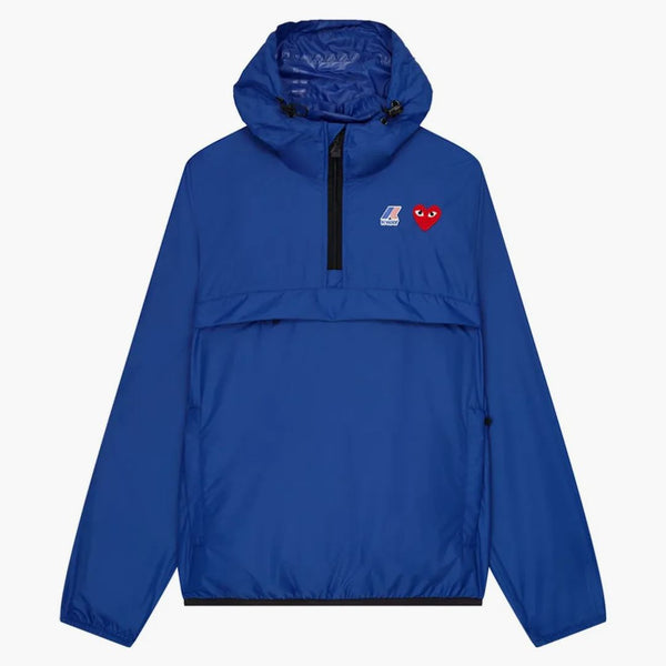 Comme Des Garcons Play X K-way Claude Half-zip Jacket Blue