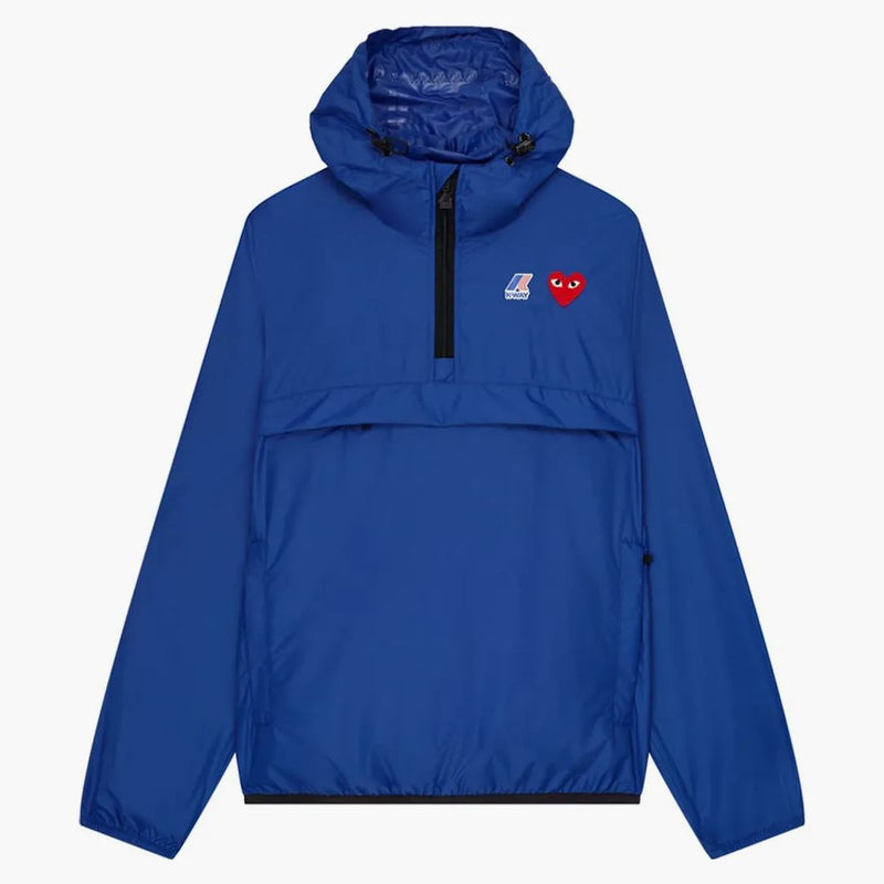 Comme Des Garcons Play X K-way Claude Half-zip Jacket Blue