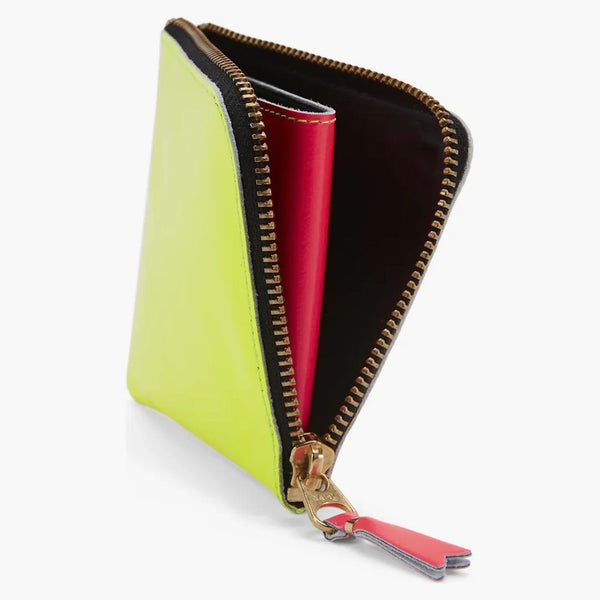 Comme Des Garcons Sa3100sf New Super Fluo Wallet Yellow