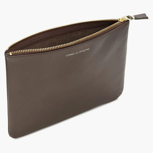 Comme Des Garcons Sa5100 Classic Plain Wallet Brown