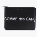 Comme del Garcon SA5100HL Enorme portafoglio logo Nero