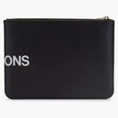 Comme del Garcon SA5100HL Enorme portafoglio logo Nero