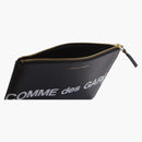 Comme del Garcon SA5100HL Enorme portafoglio logo Nero
