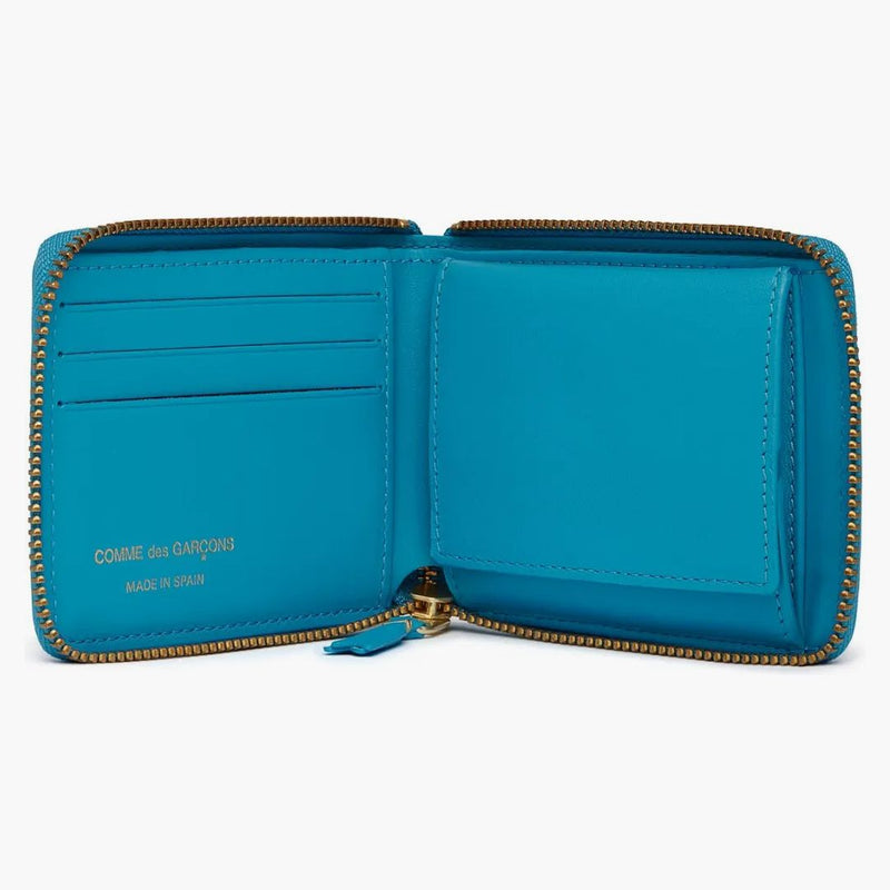 Comme of the Garcon SA7100 Color Plain Wallet Blue