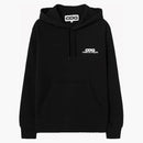 Comme Des Garcons Small Logo Printed Hoodie Black