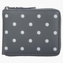Comme Des Garcons Sa7100pd Wallet Polka Dots Grey