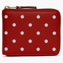 Comme Des Garcons Sa7100pd Wallet Polka Dots Red