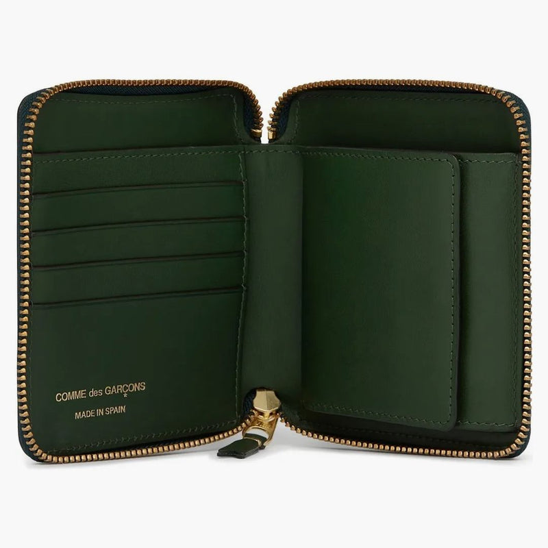 Comme Des Garcons Sa2100 Classic Wallet Bottle Green