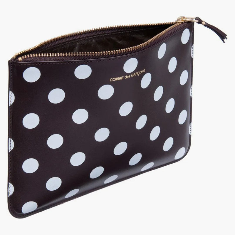 Comme of the Garcon SA5100pd peněženka polka tečky hnědé