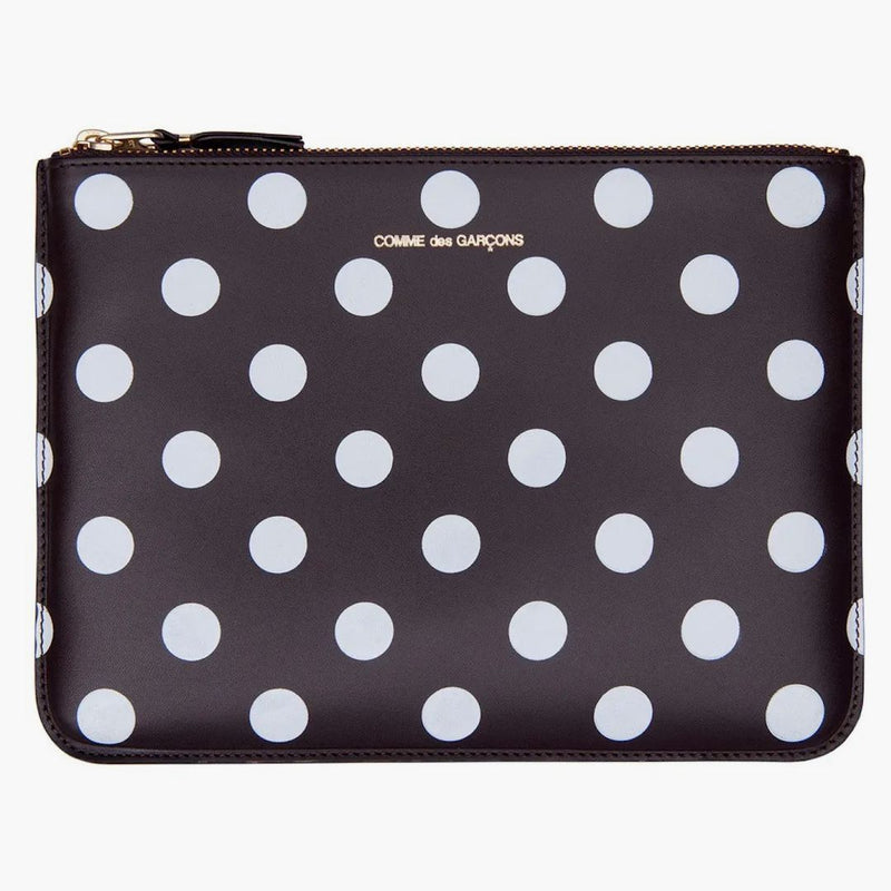 Comme of the Garcon SA5100pd peněženka polka tečky hnědé